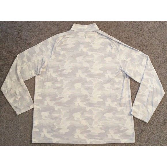 Johnnie-o Golf Galloway 1/4 Zip White Snow Camouflage Pullover Men's XL - Picture 4 of 6